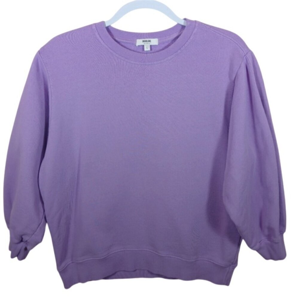 AGOLDE THORA SWEATSHIRT IN LUNAR PURPLE size Large